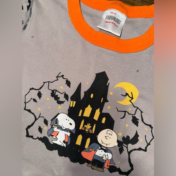Snoopy Charlie Brown Peanuts Charlie Brown Halloween Pjs size 160/14 - Picture 2 of 3